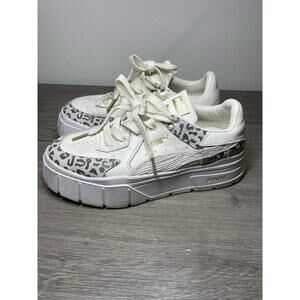 Puma Mayze Stacked Platform Edgy Premium Leopard Women's 7 390248-01